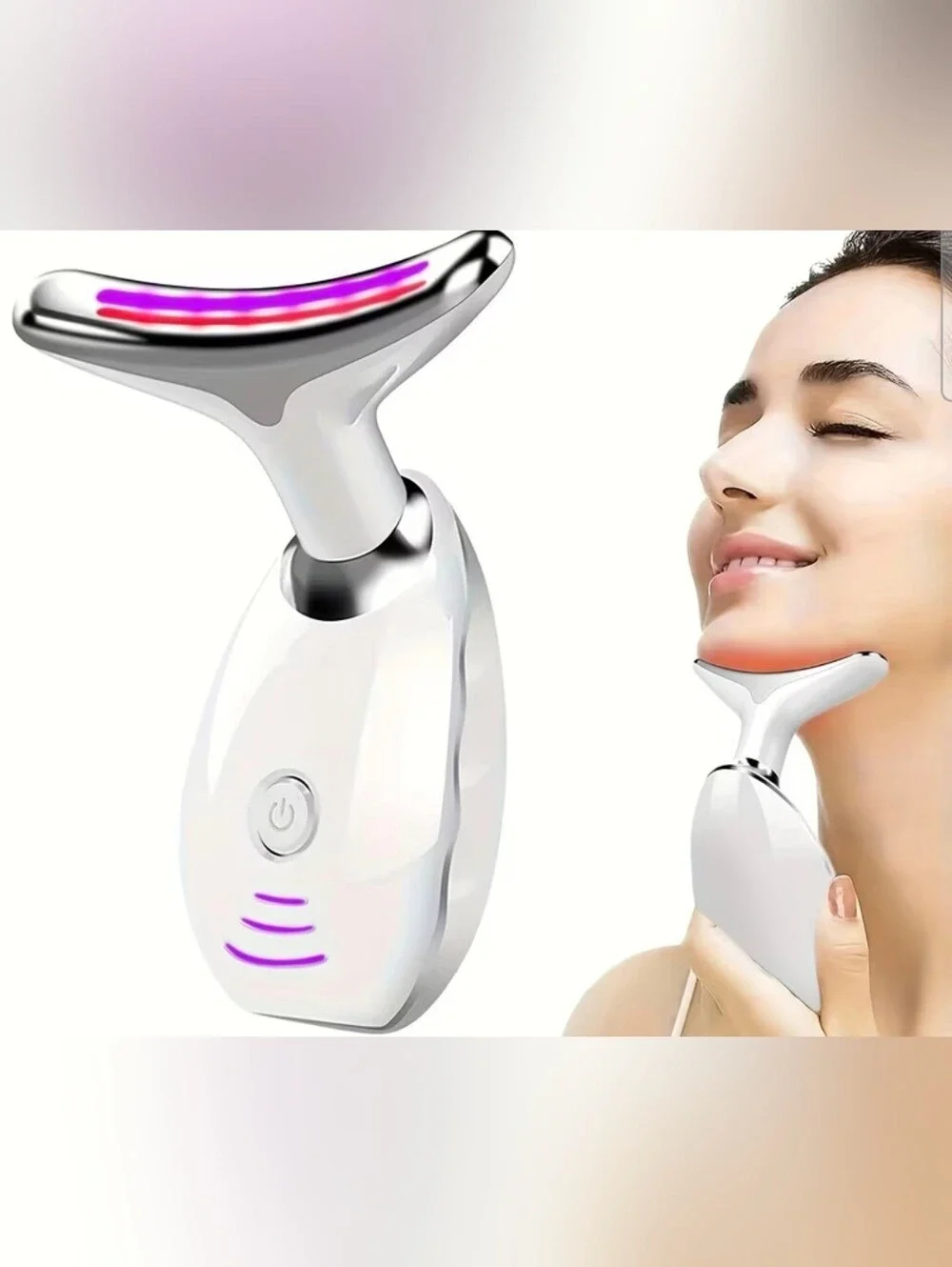 7LED Color Vibrating Neck Device
